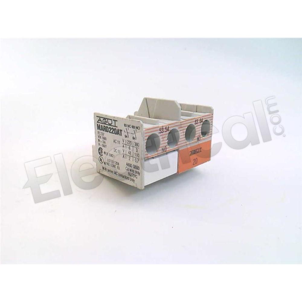 General Electric Contactor And Motor Starter Auxiliary MARD220AT