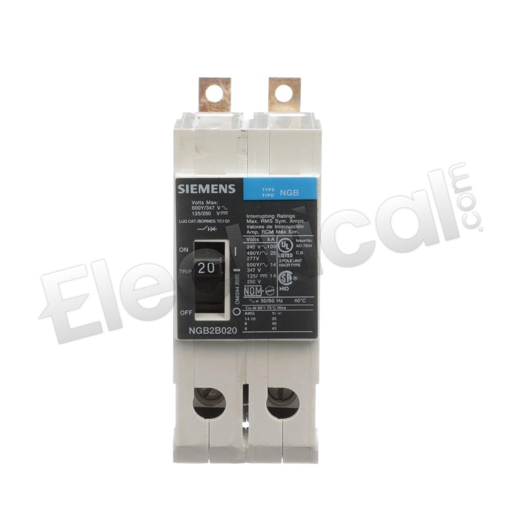 Siemens Molded Case NGB2B020B