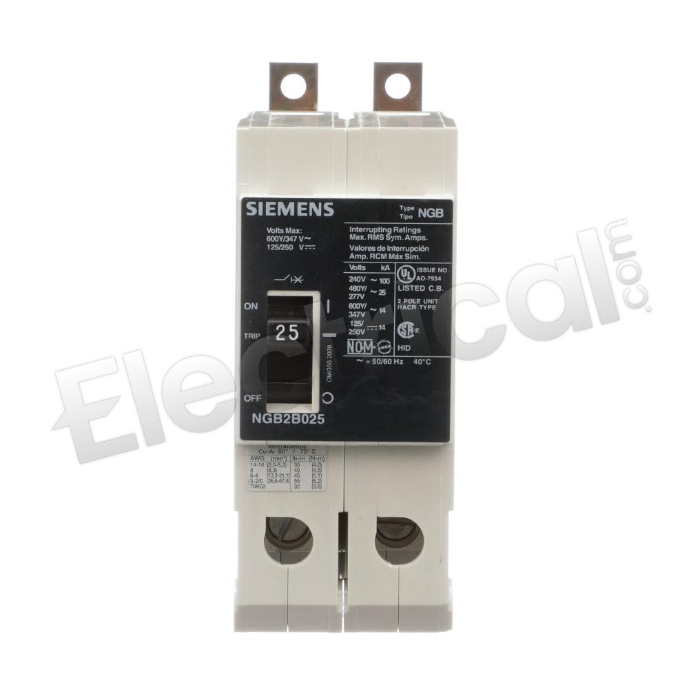 Siemens Molded Case NGB2B025B