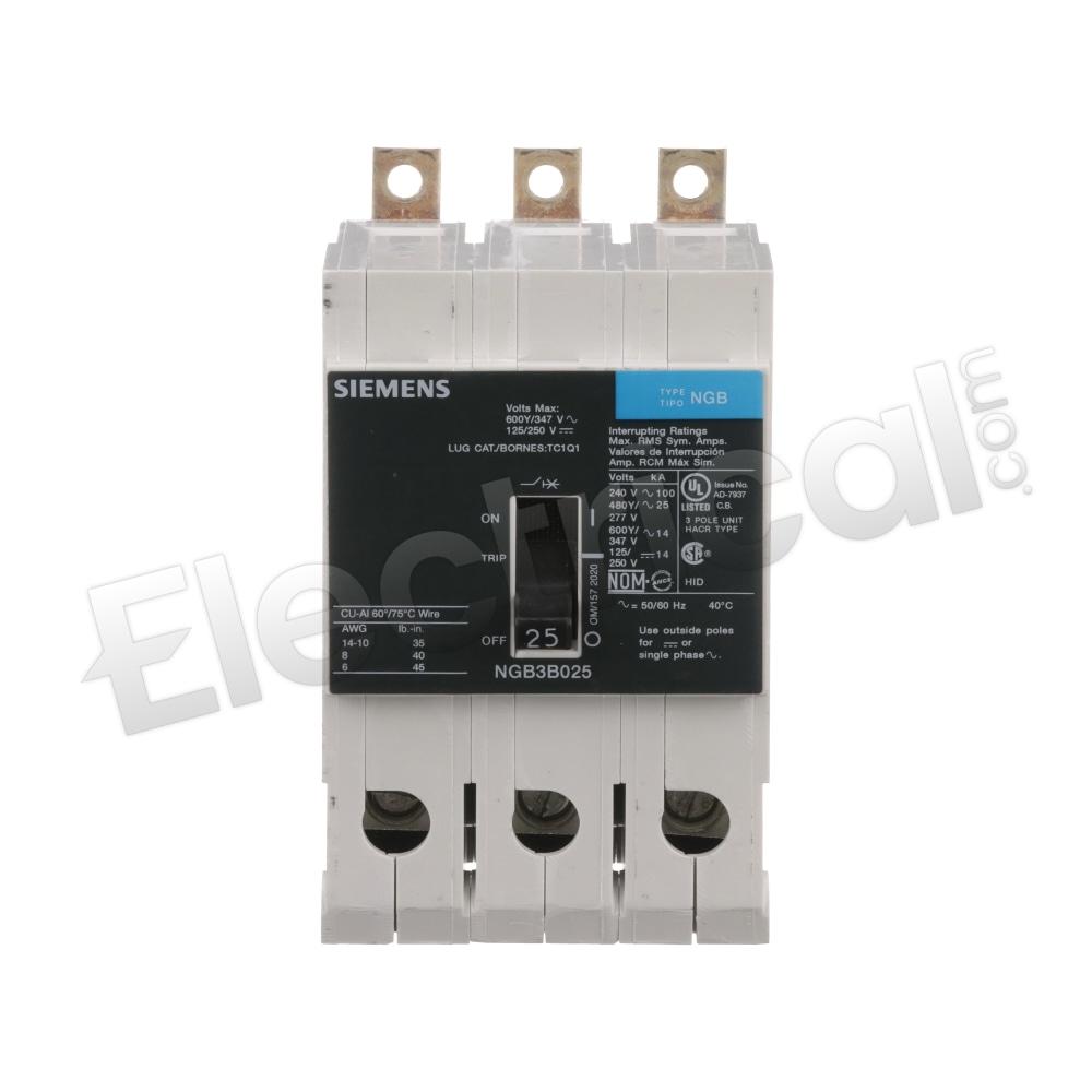 Siemens Molded Case NGB3B025B