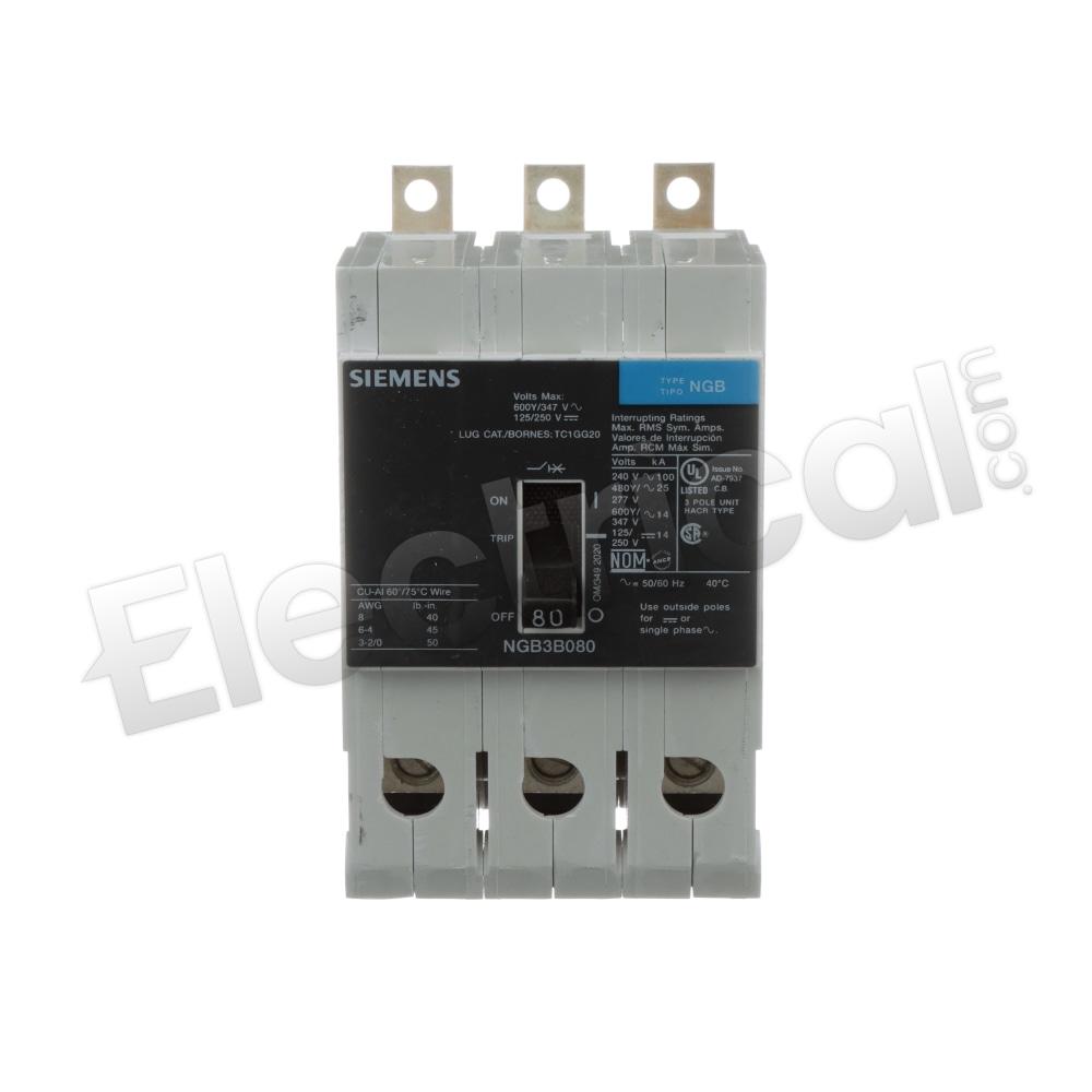 Siemens Molded Case NGB3B080B