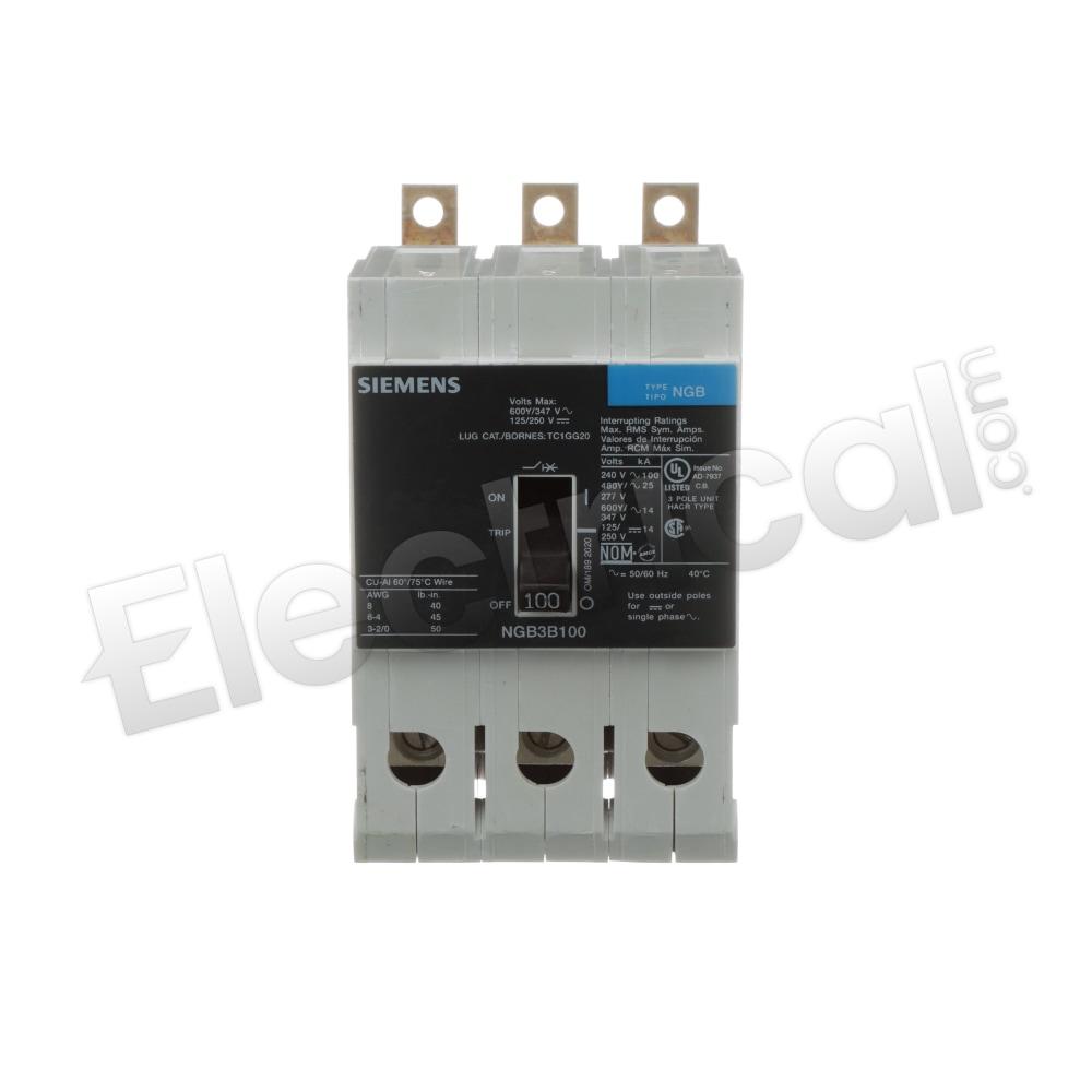 Siemens Molded Case NGB3B100B