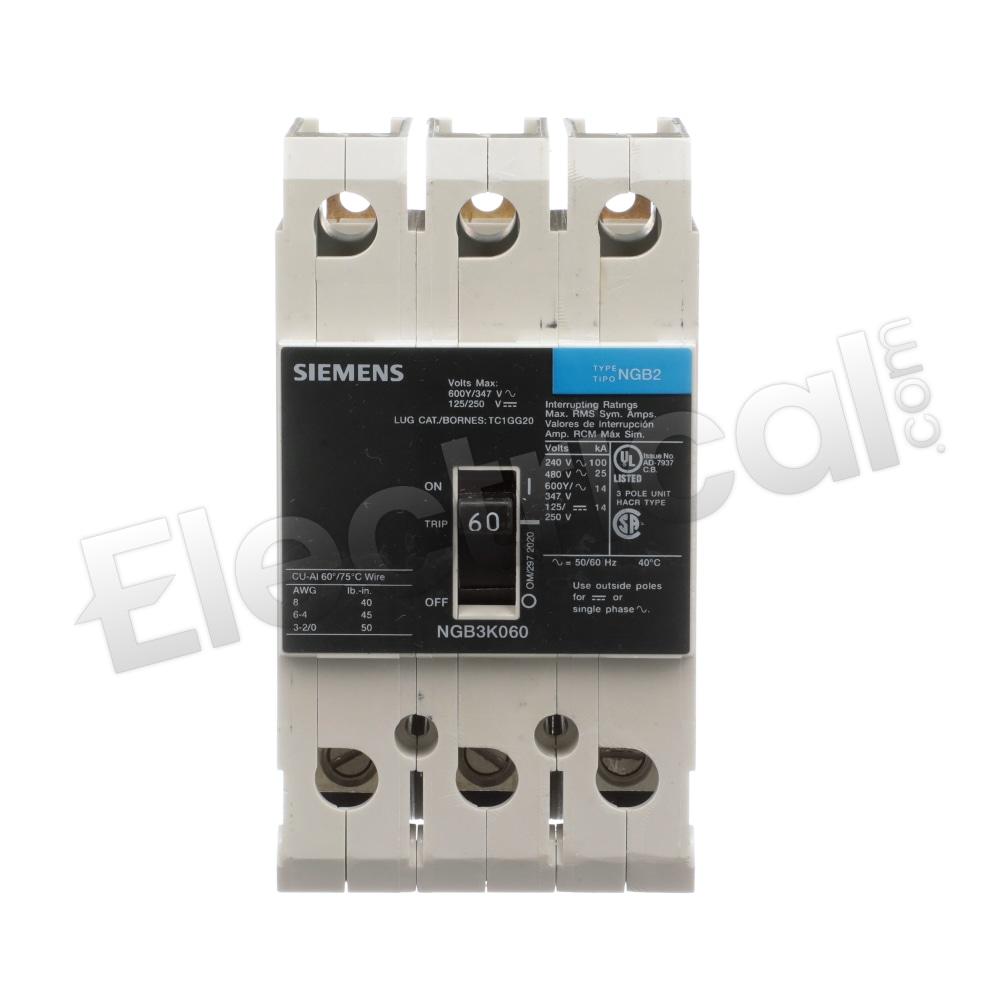 Siemens Molded Case NGB3K080B