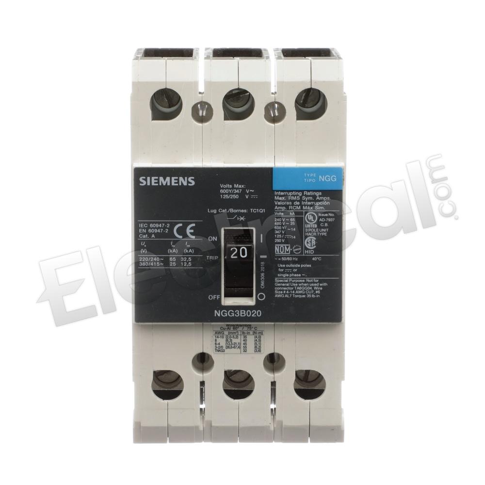 Siemens Molded Case NGG3B020