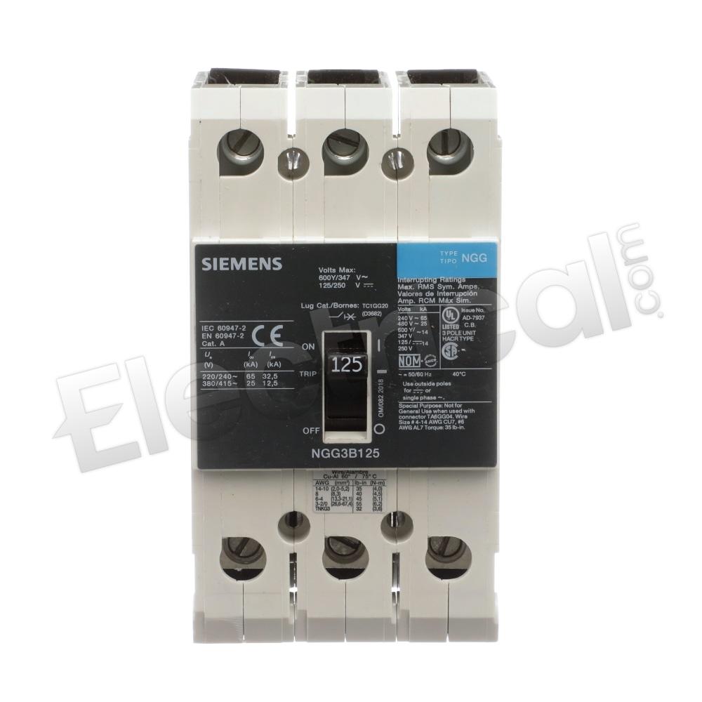 Siemens Molded Case NGG3B125
