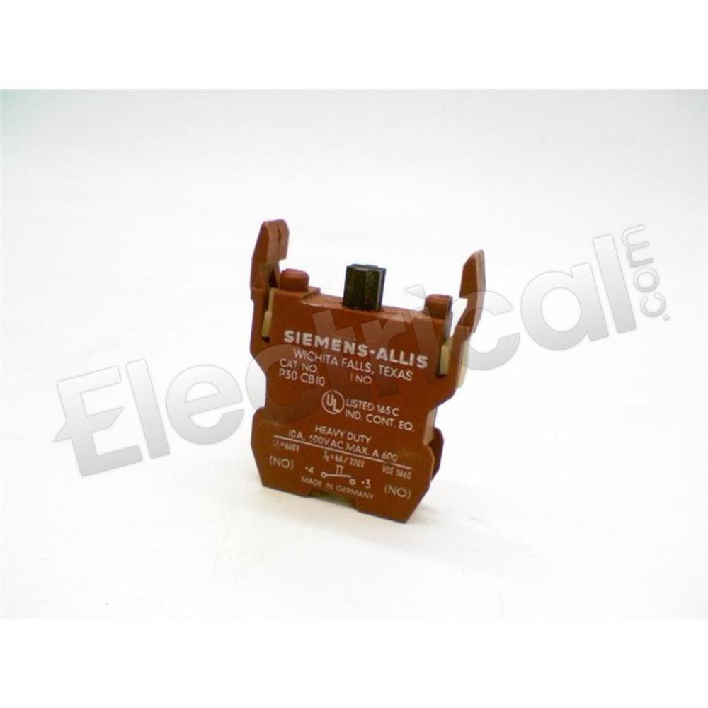 Siemens Motor Control Part And Accessory P30CB10