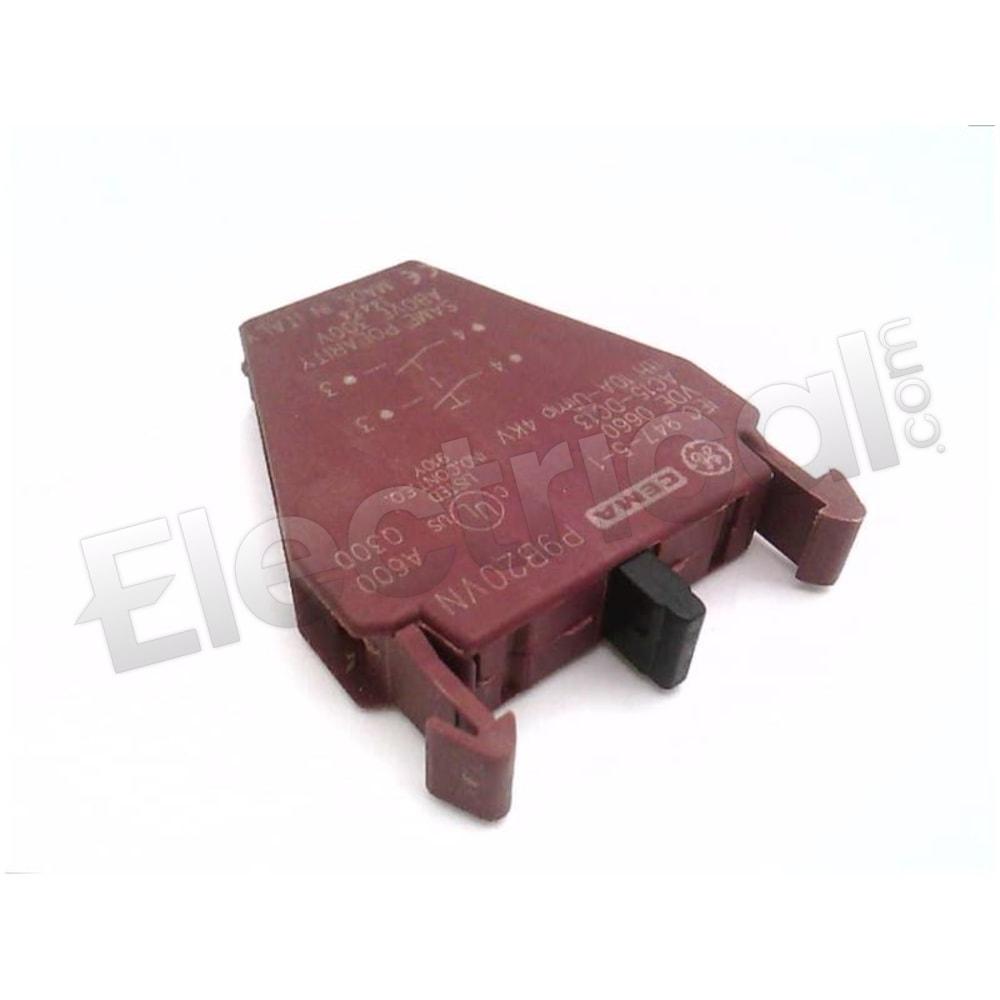 General Electric Contactor And Motor Starter Auxiliary P9B20VN