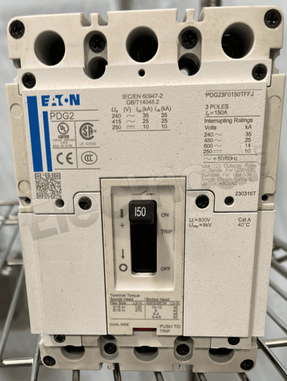 Eaton Molded Case PDG23F0150TFFL