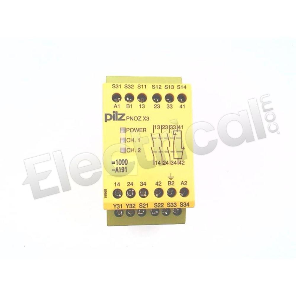 PNOZ-X3-24VAC-24VDC-3N/O-1N/C-1SO