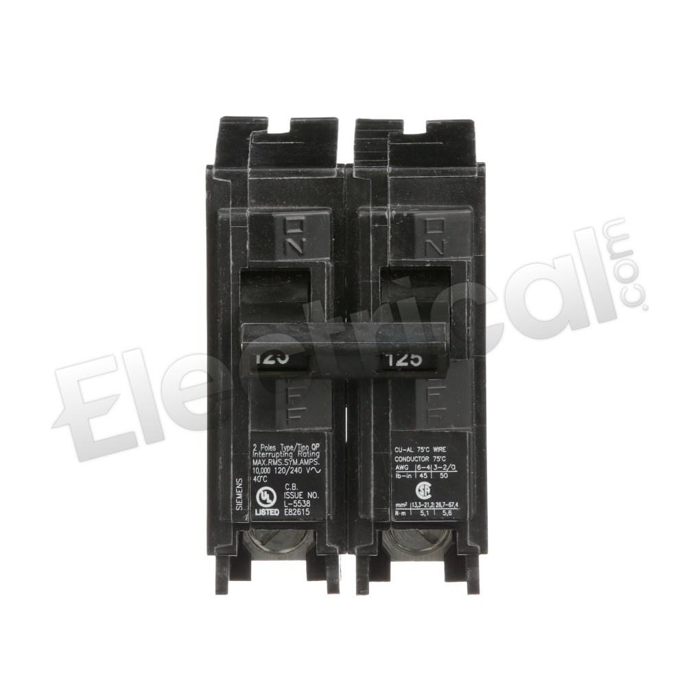 Siemens Molded Case Q2125