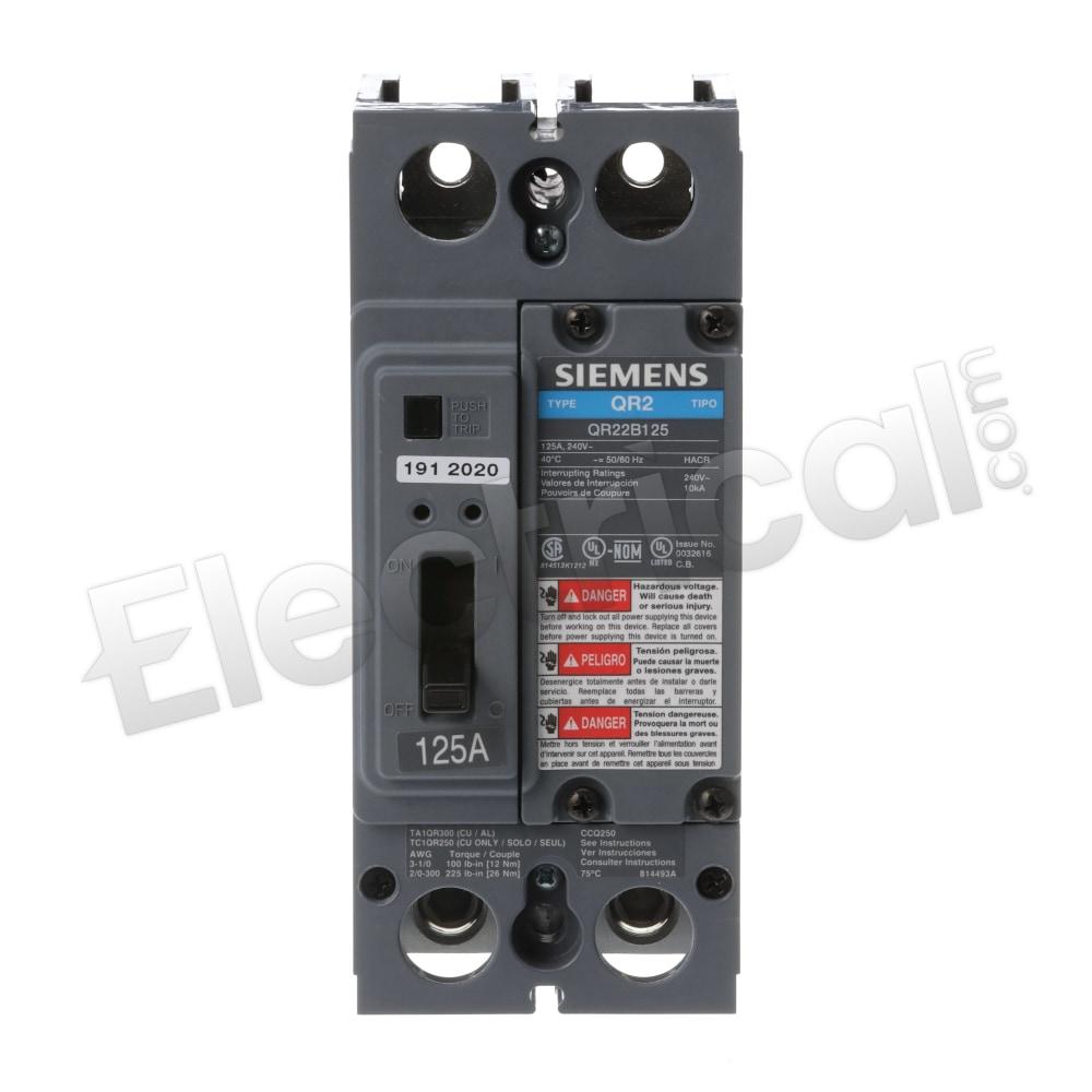 Siemens Molded Case QR22B125L