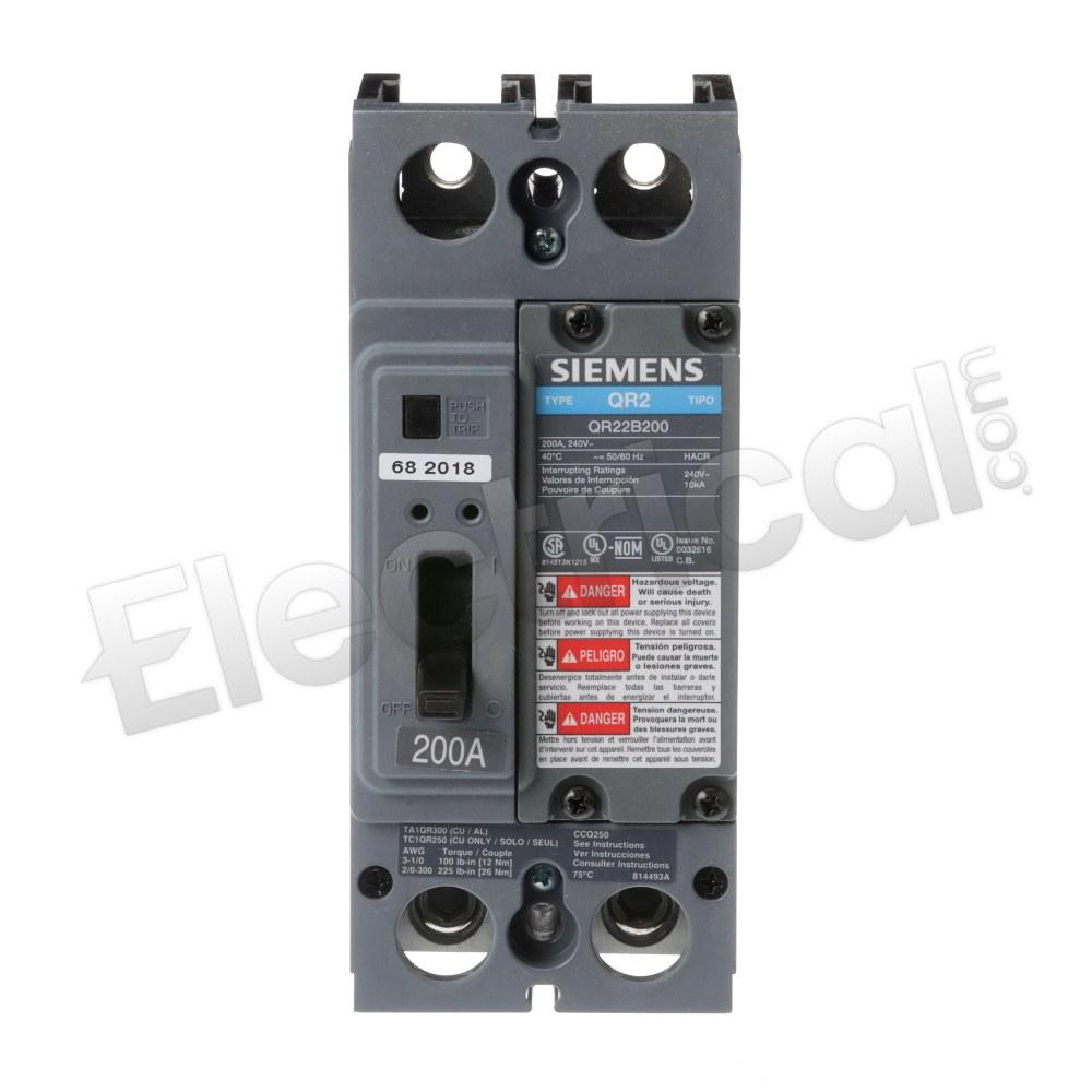 Siemens Molded Case QR22B200