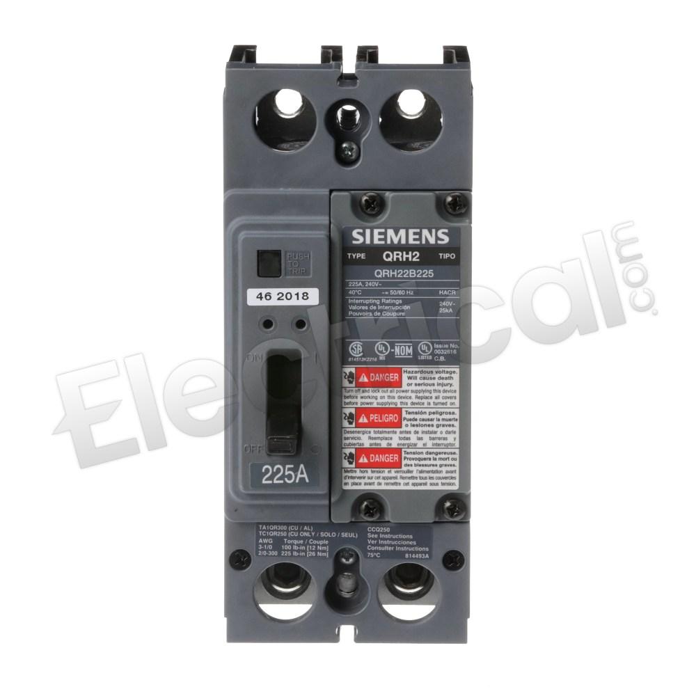 Siemens Molded Case QRH22B225