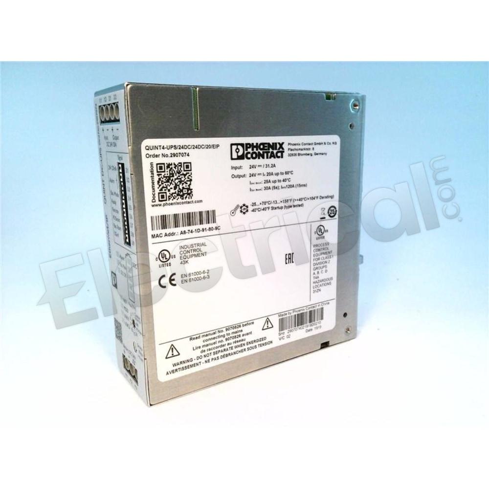 Phoenix Contact Power Supply QUINT4-UPS/24DC/24DC/20/EIP