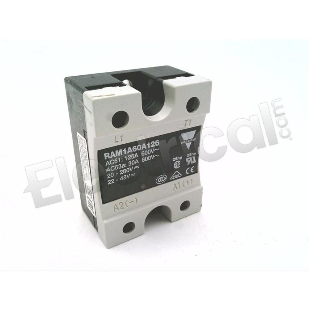 Carlo Gavazzi Overload Relay RAM1A60A125Z