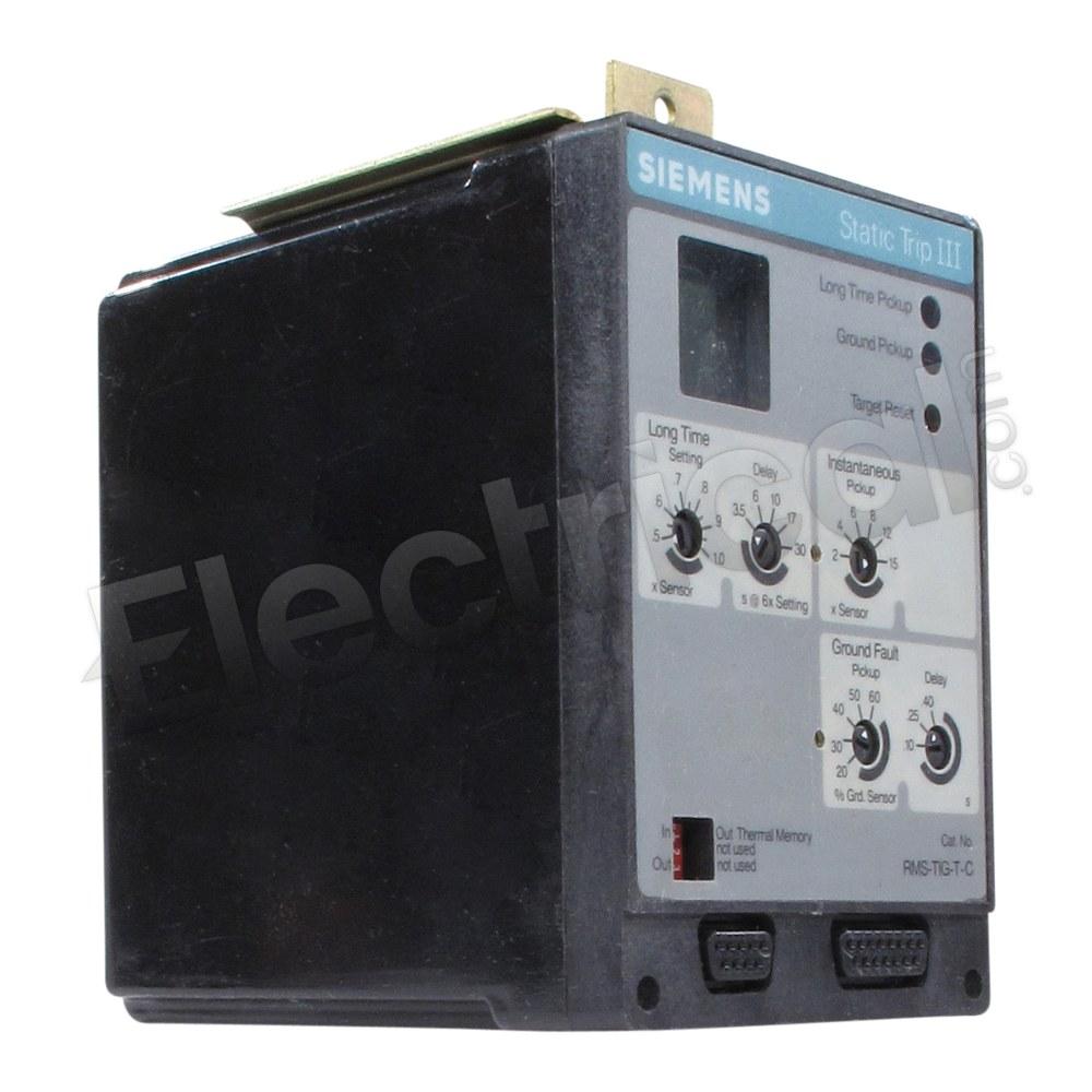 Siemens Trip Units And Programmers RMS-TIG-T-C