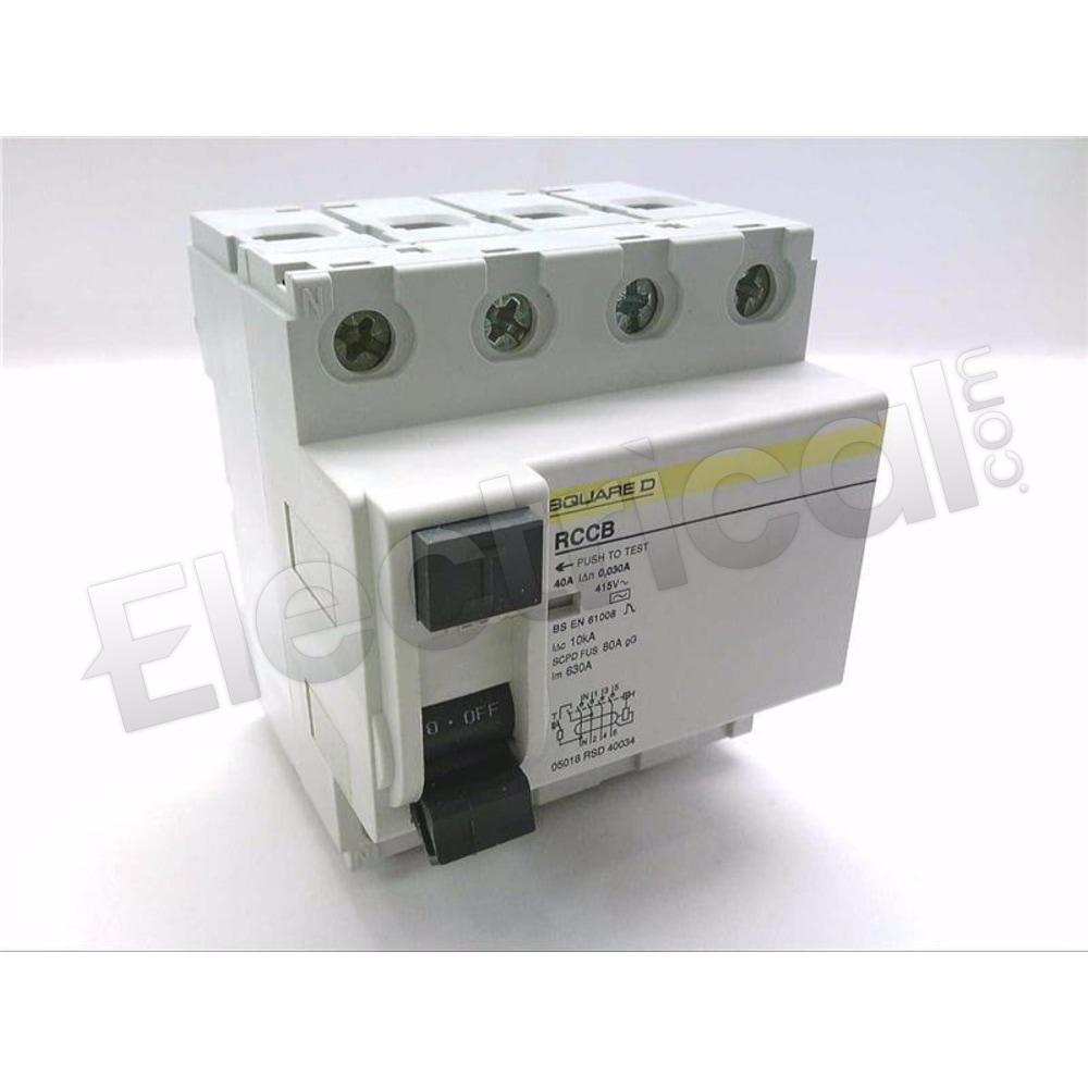 Schneider Electric Trip Units And Programmers RSD-40034