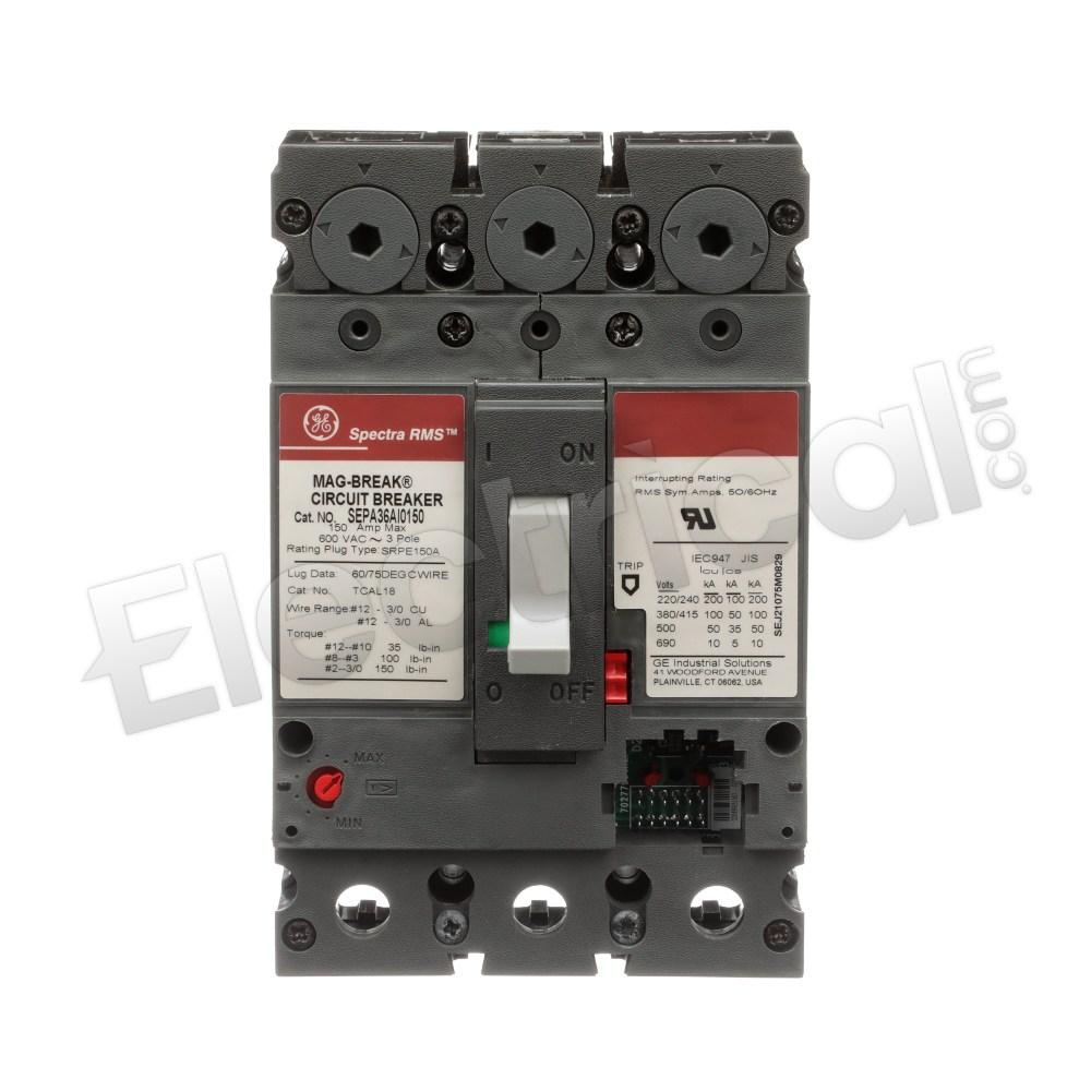 General Electric Molded Case SEPA36AI0150