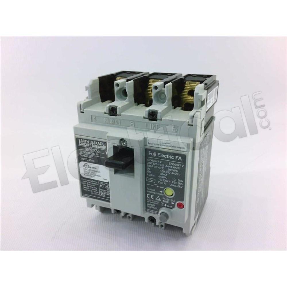 Fuji Electric Molded Case SG53RCUL/20-30MA