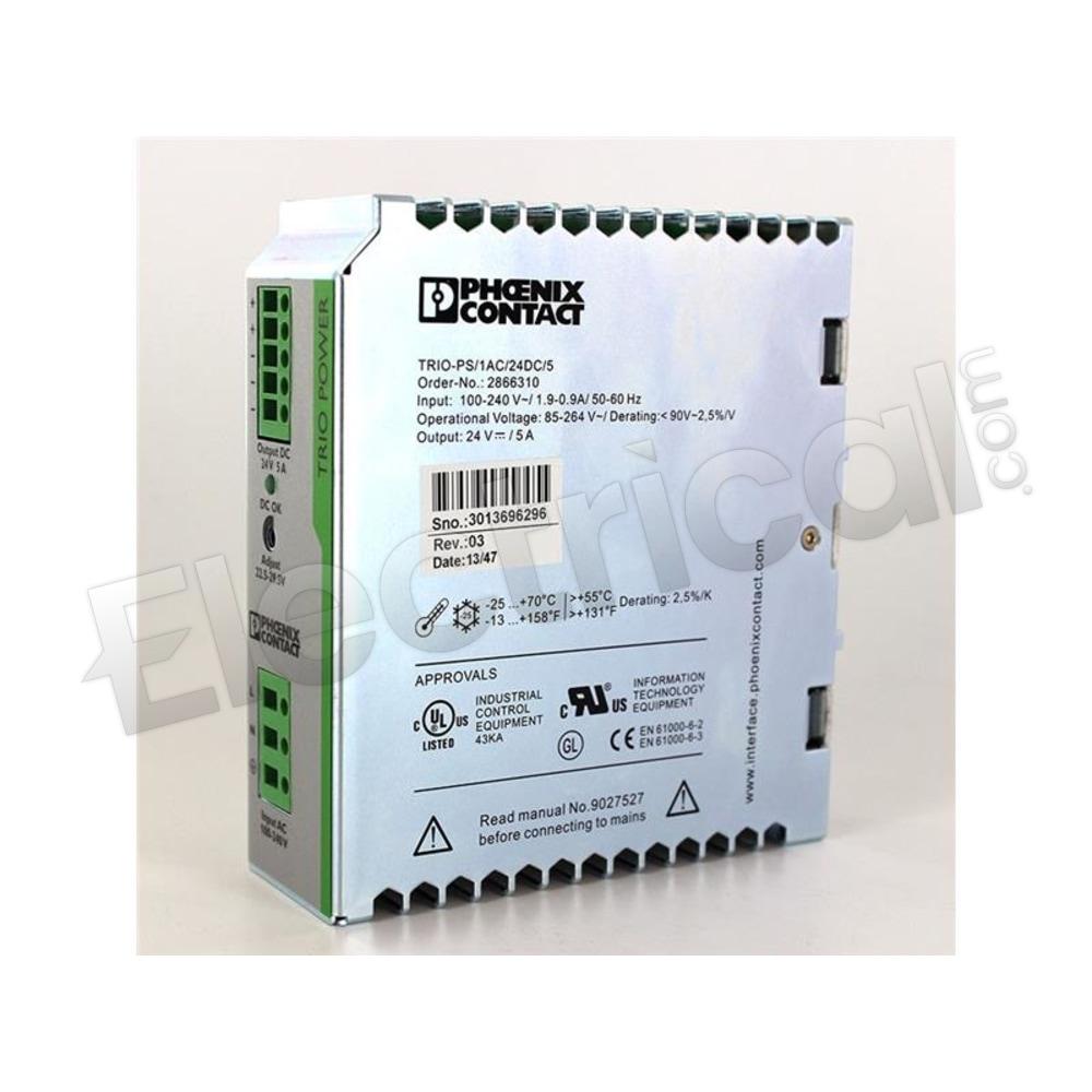 Phoenix Contact Power Supply TRIO-PS/1AC/24DC/5