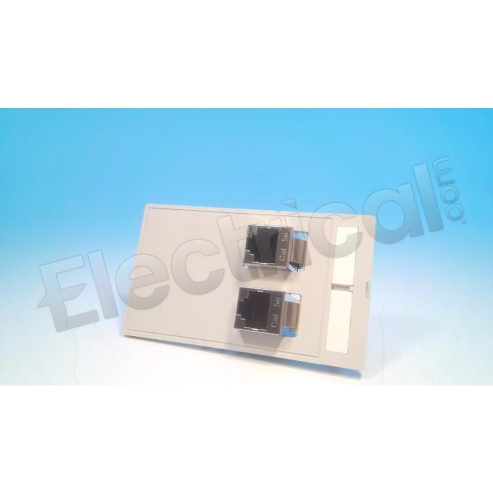 VS-SI-FP-2RJ45-5-MOD-BU/BU