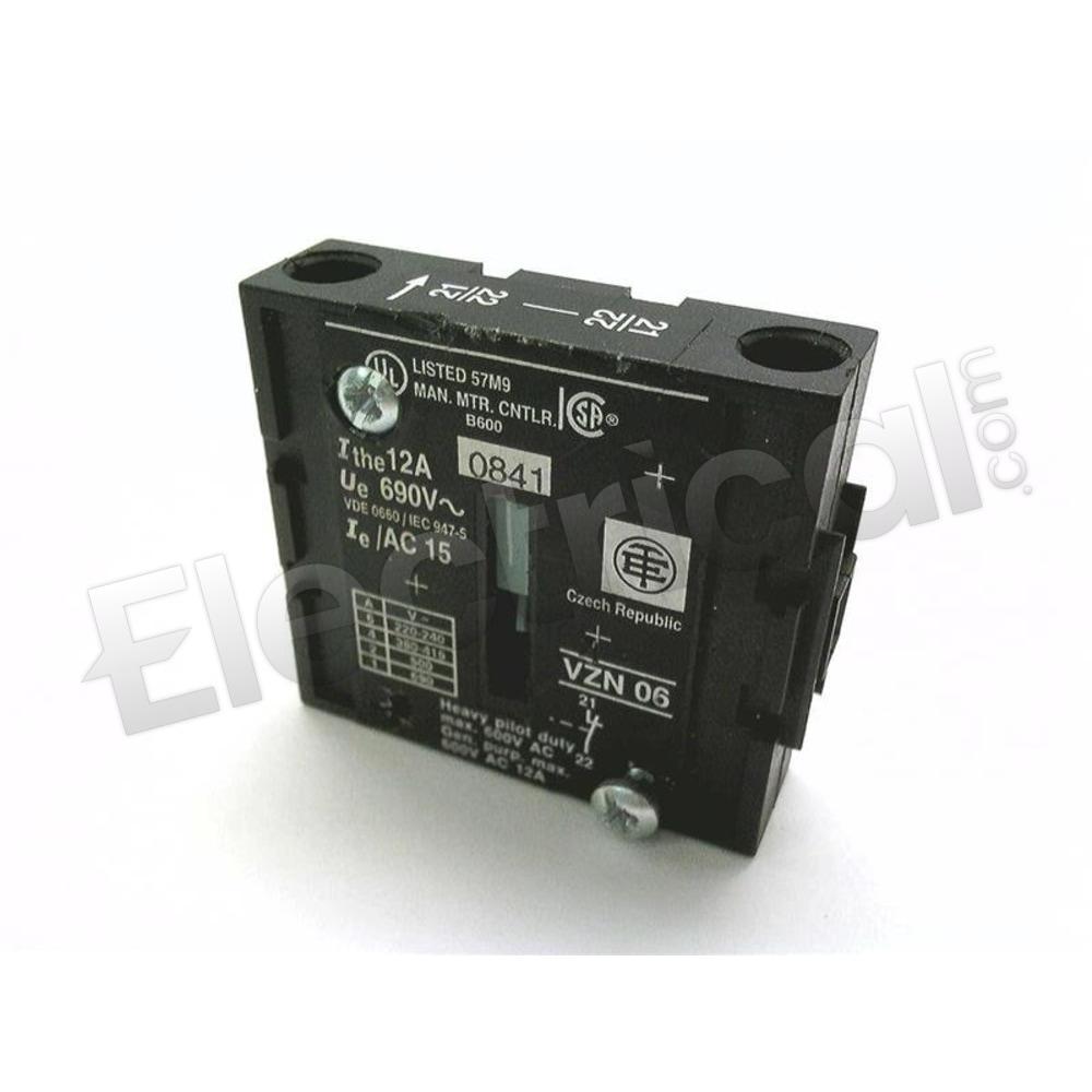 Schneider Electric Contactor And Motor Starter Auxiliary VZN06