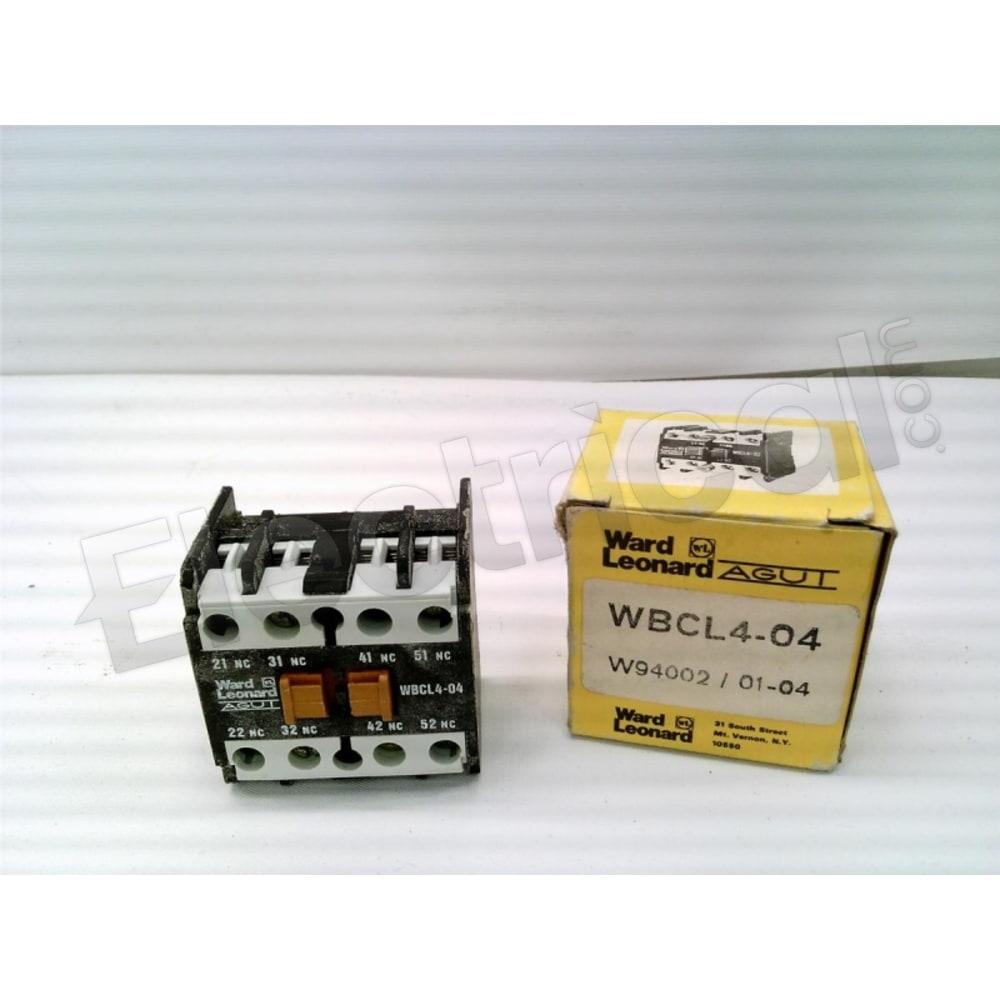 Danaher Controls Contactor And Motor Starter Auxiliary WBCL4-04