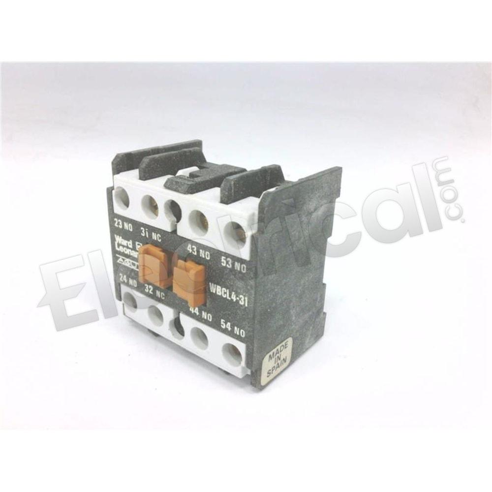 Danaher Controls Contactor And Motor Starter Auxiliary WBCL4-31