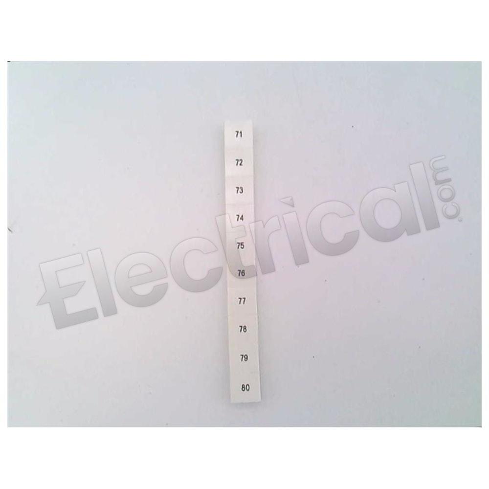 Phoenix Contact Part And Accessory ZB 6 QR:FORTL.ZAHLEN 71-80