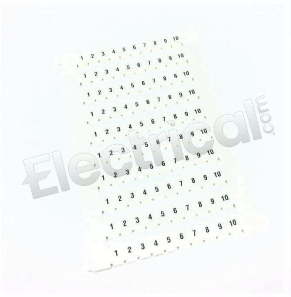 Phoenix Contact Part And Accessory ZBFM 4/WH,LGS:FORTL.ZAHLEN 1-10