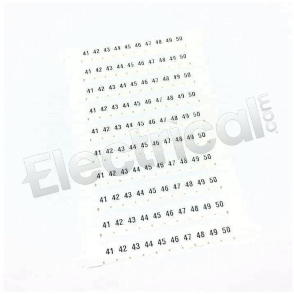 Phoenix Contact Part And Accessory ZBFM 4/WH,LGS:FORTL.ZAHLEN 41-50