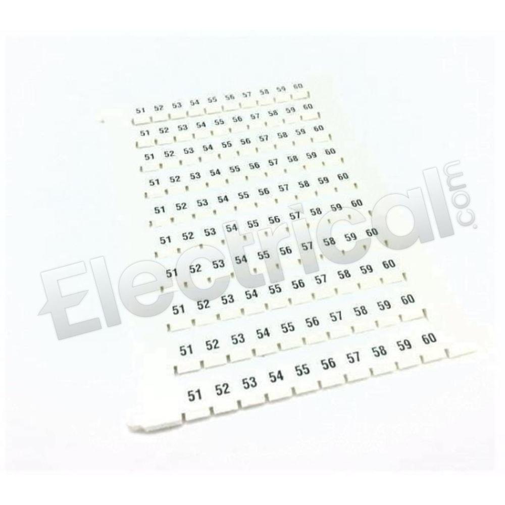 Phoenix Contact Part And Accessory ZBFM 4/WH,LGS:FORTL.ZAHLEN 51-60
