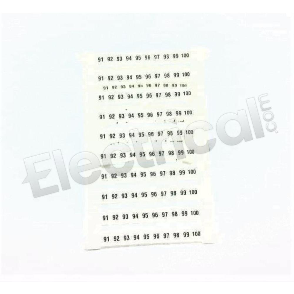 Phoenix Contact Part And Accessory ZBFM 4/WH,LGS:FORTL.ZAHLEN 91-100