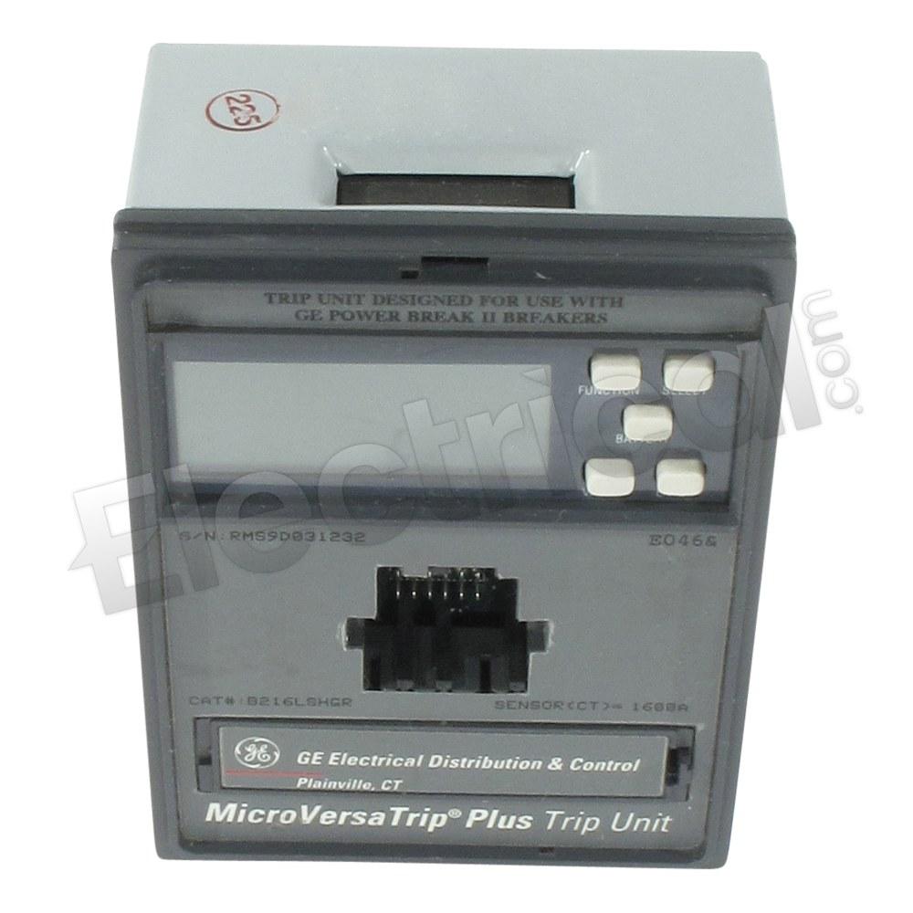 General Electric Trip Units And Programmers B216LSHGR
