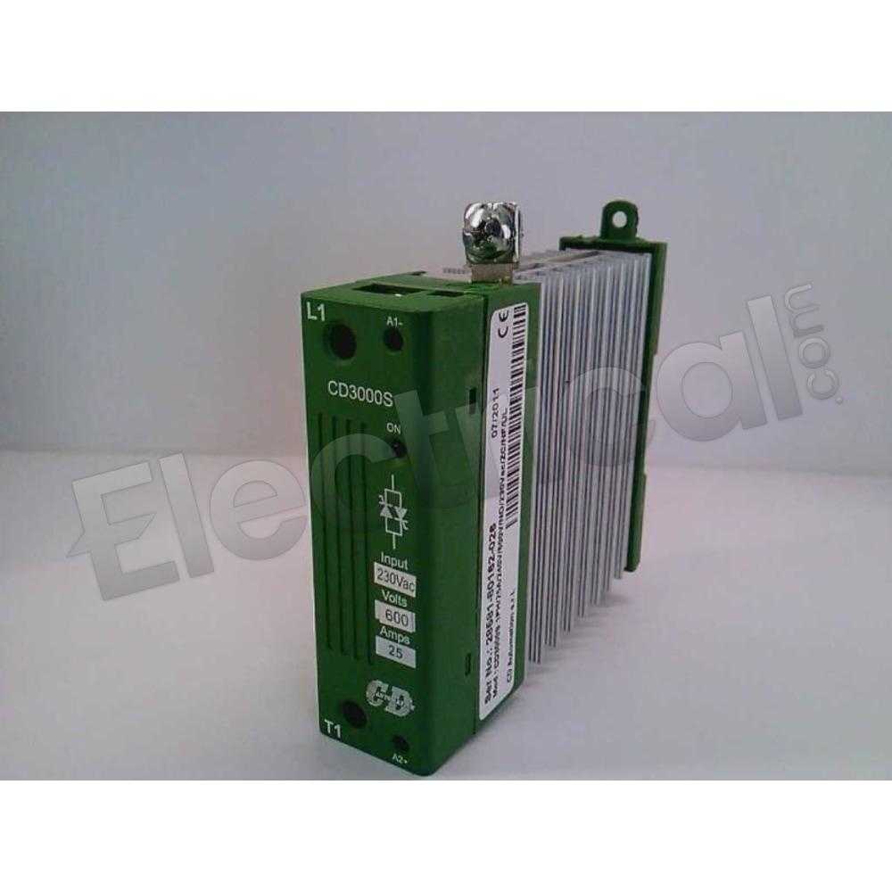 CD3000S-1PH/25A/240V/600V/NO/230VAC/ZC/NF/UL