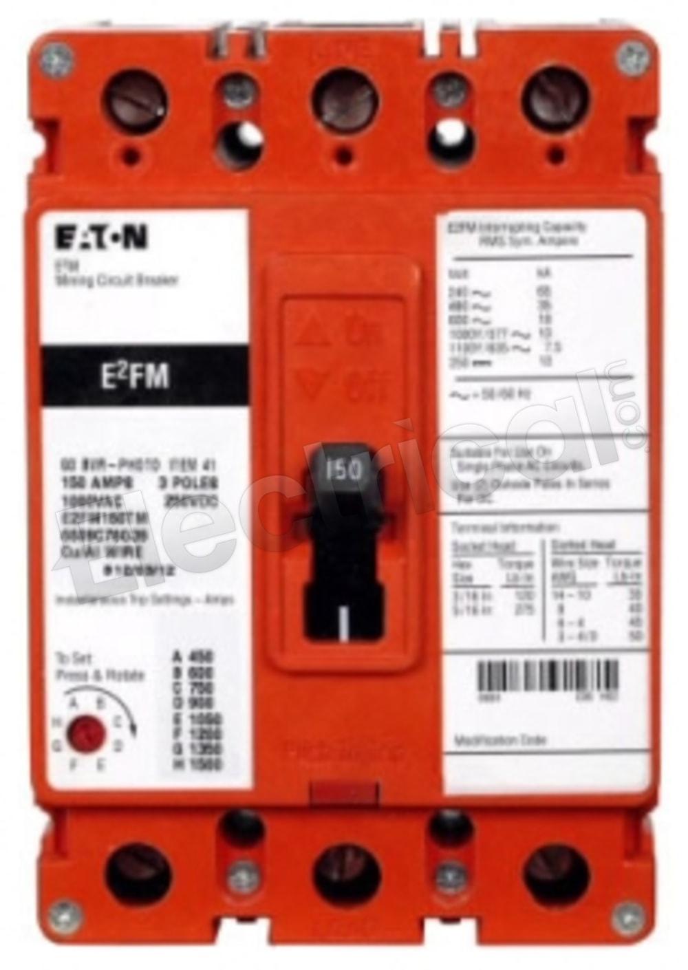Cutler Hammer Molded Case E2FM150TM