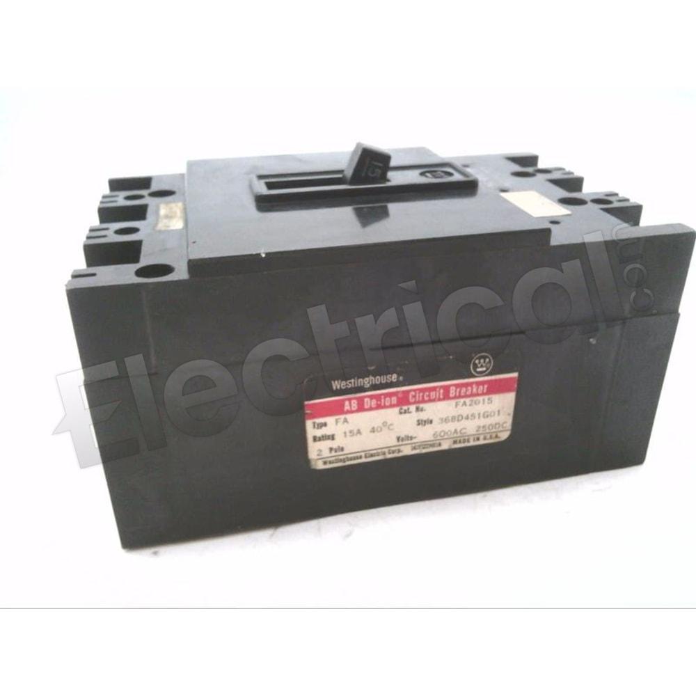 Westinghouse Molded Case FA2015