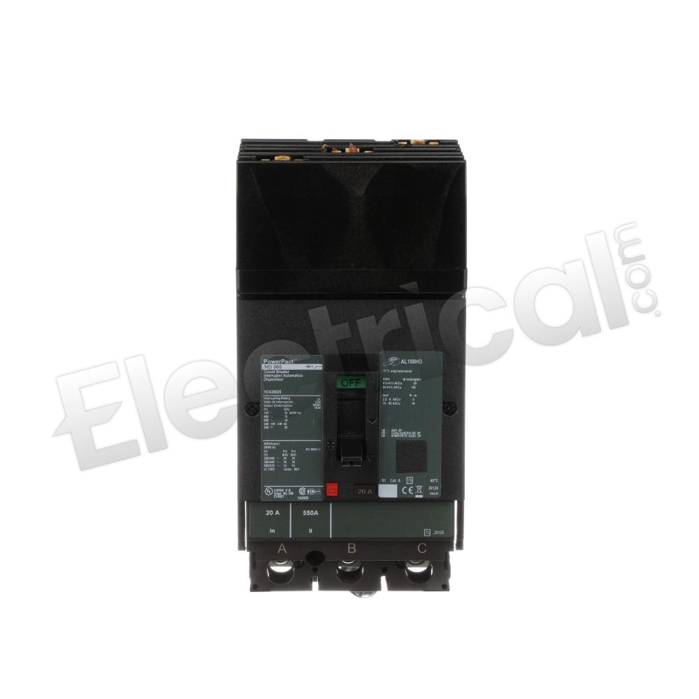 Square D Molded Case HDA36020AFSP