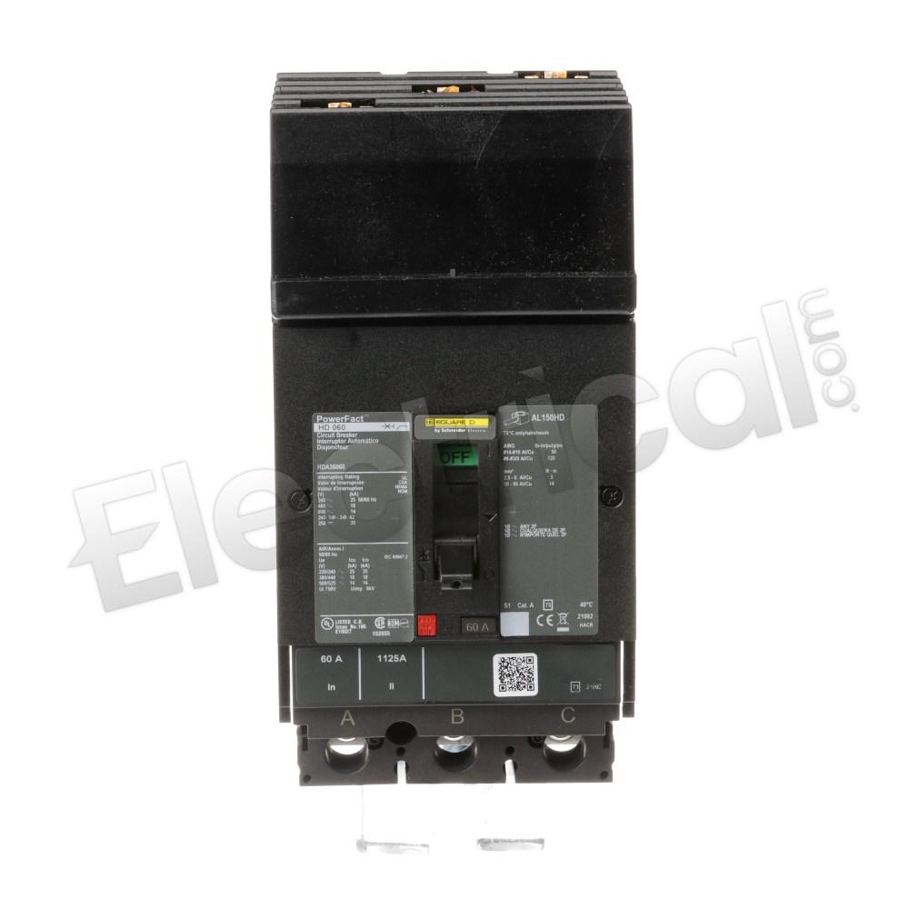 Square D Molded Case HDA36060U53X
