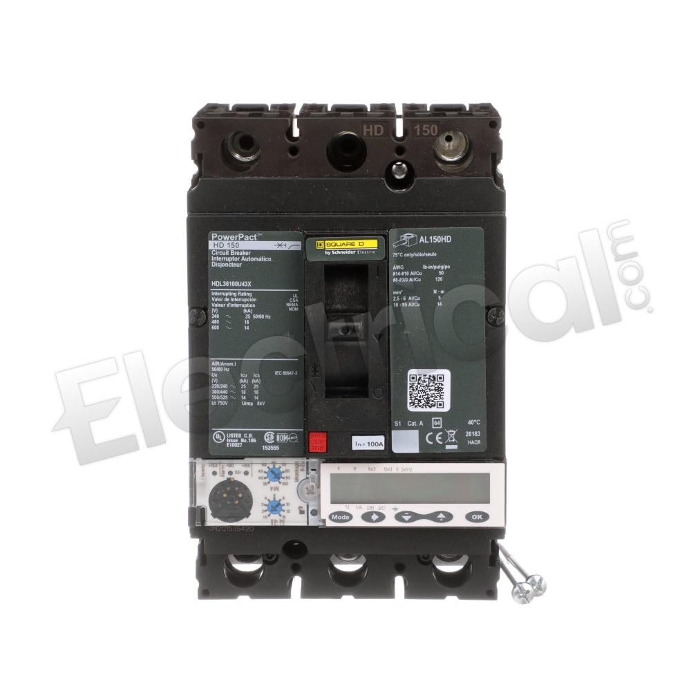 Square D Molded Case HDL36100U43X