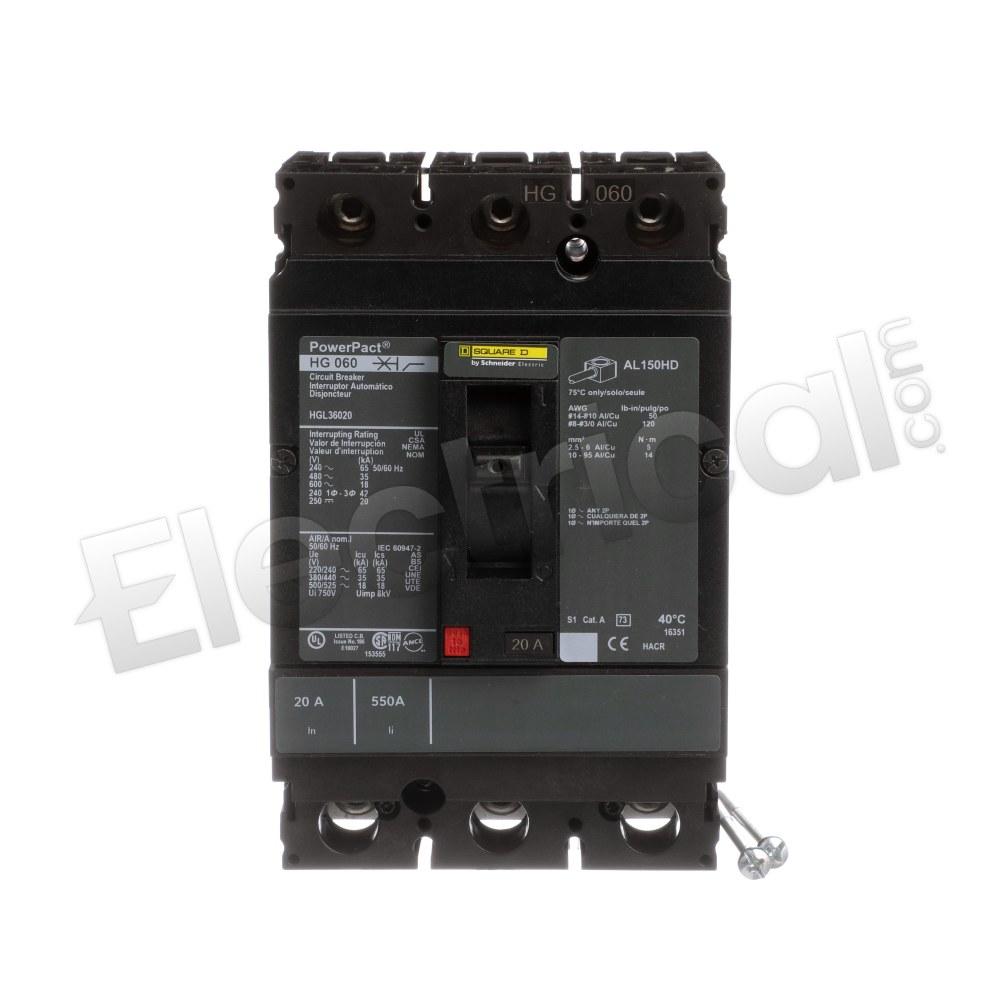 Square D Molded Case HGL36020