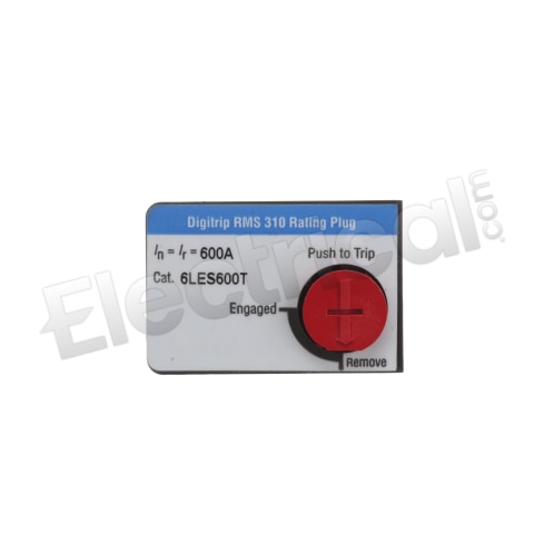 Cutler Hammer Rating Plug 6LES600T