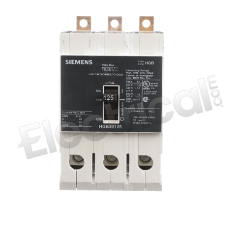 Siemens Molded Case HGB3B125B