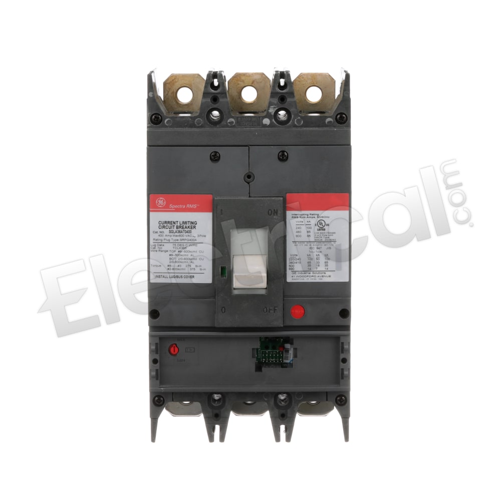 G400 SGLA36AT0400 General Electric 400A 3P Spectra Series Molded Case