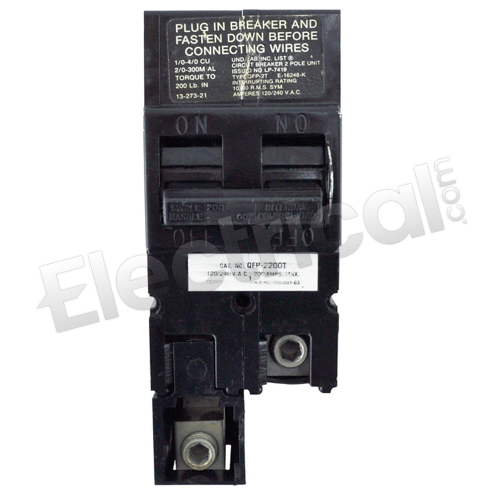 QFP2T200 Challenger 200A 2P QFP Series Molded Case Circuit Breaker