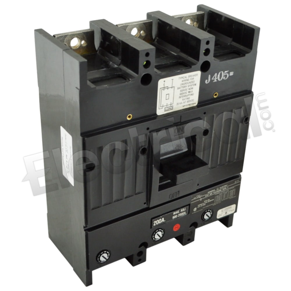 THJK436400WL General Electric 400A 3P J600 Line Molded Case